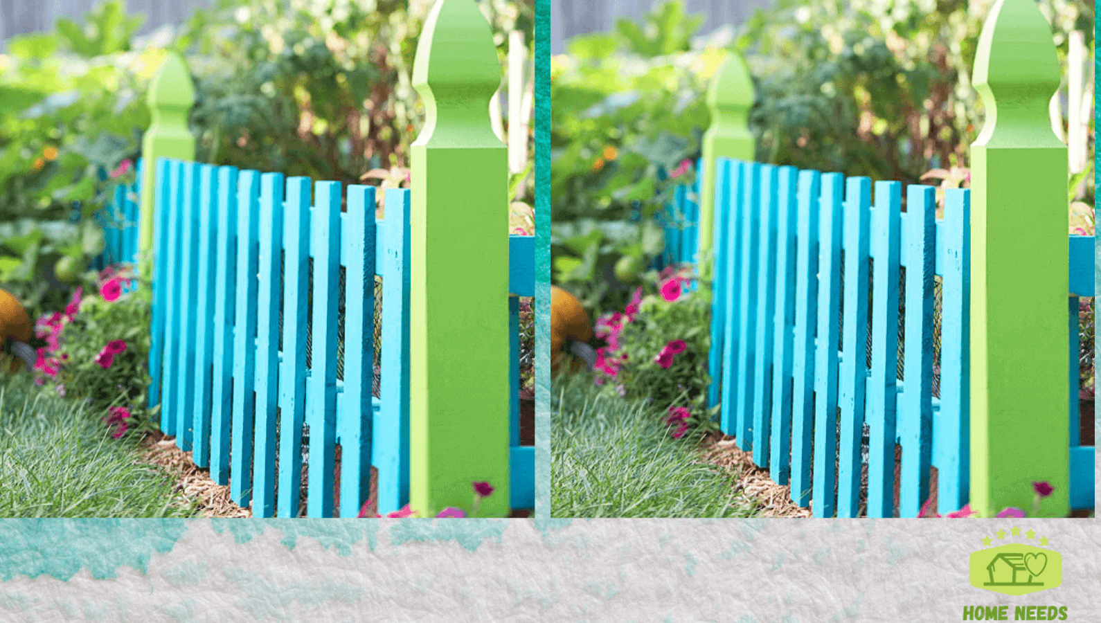 Colorful Fence Garden Trellis