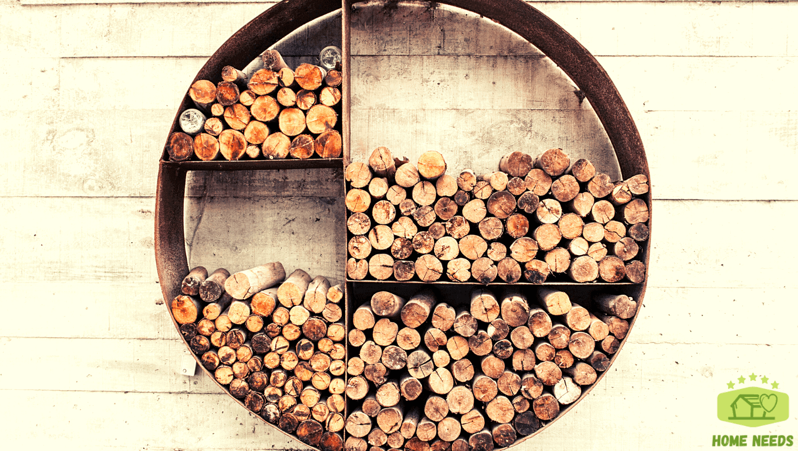 Round Artsy Firewood Storage